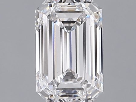 1.60 Carat Emerald Cut Lab-Created Diamond For Sale