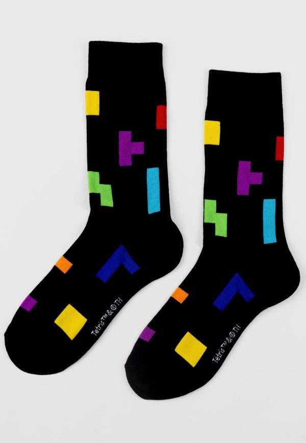 Tetris - Tetriminos Pattern - Socks Discount