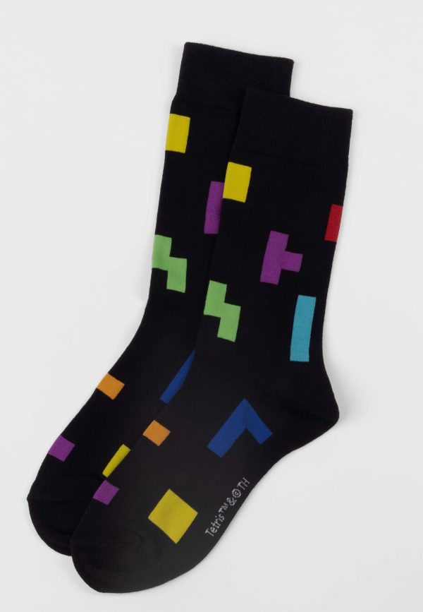 Tetris - Tetriminos Pattern - Socks Discount