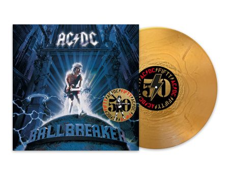 AC DC - Ballbreaker (Limited 50th Anniversary) Gold - Colored Vinyl on Sale