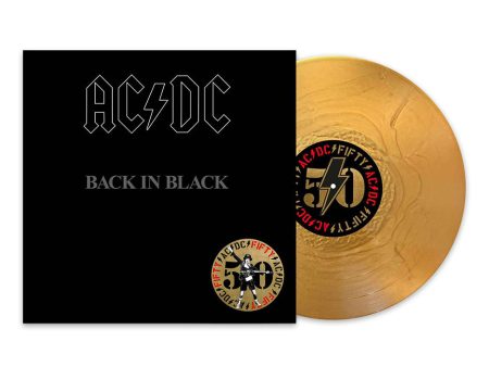 AC DC - Back In Black (Limited 50th Anniversary Edition) Gold - Colored Vinyl on Sale