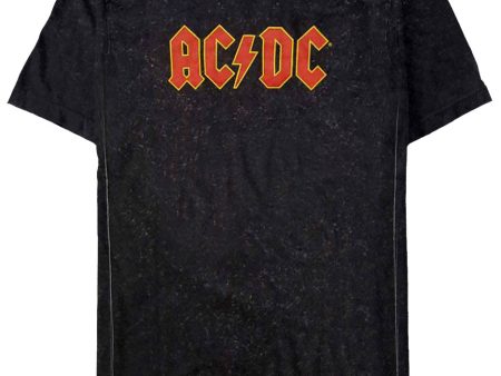 AC DC - Logo Snow Wash - T-Shirt Online Sale