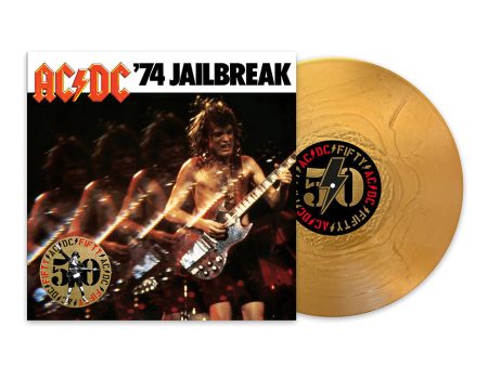 AC DC - 74 Jailbreak (Limited 50th Anniversary) Gold - Colored Vinyl Sale