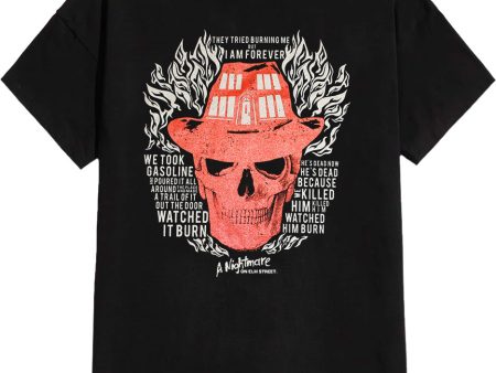 A Nightmare On Elm Street - Skull Flames - T-Shirt Fashion