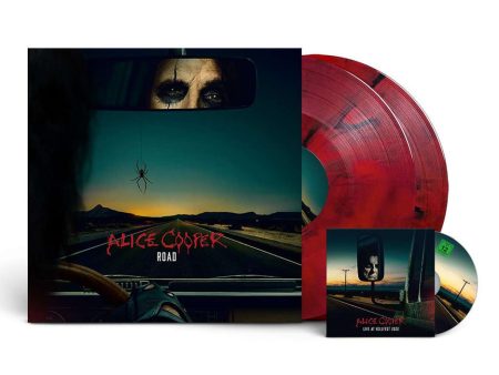 Alice Cooper - Road Ltd. Red Black - Marbled 2 Vinyl + DVD Hot on Sale