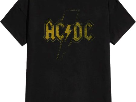 AC DC - Distress Flash - T-Shirt Hot on Sale