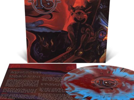 16 - Drop Out Ltd. Cyan Blue Blood Red w  Cyan Blue Blood Red Black - Splattered Vinyl Supply