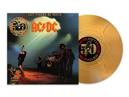 AC DC - Let There Be Rock (Limited 50th Anniversary) Gold - Colored Vinyl For Cheap