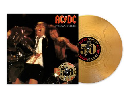 AC DC - If You Want Blood You ve Got It (Limited 50th Anniversary) Gold - Colored Vinyl Supply