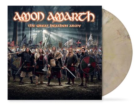 Amon Amarth - The Great Heathen Army Fur Off White - Marbled Vinyl Hot on Sale